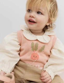 3 Piece Pure Cotton Tank Top & Trousers Outfit (0-3 Yrs)