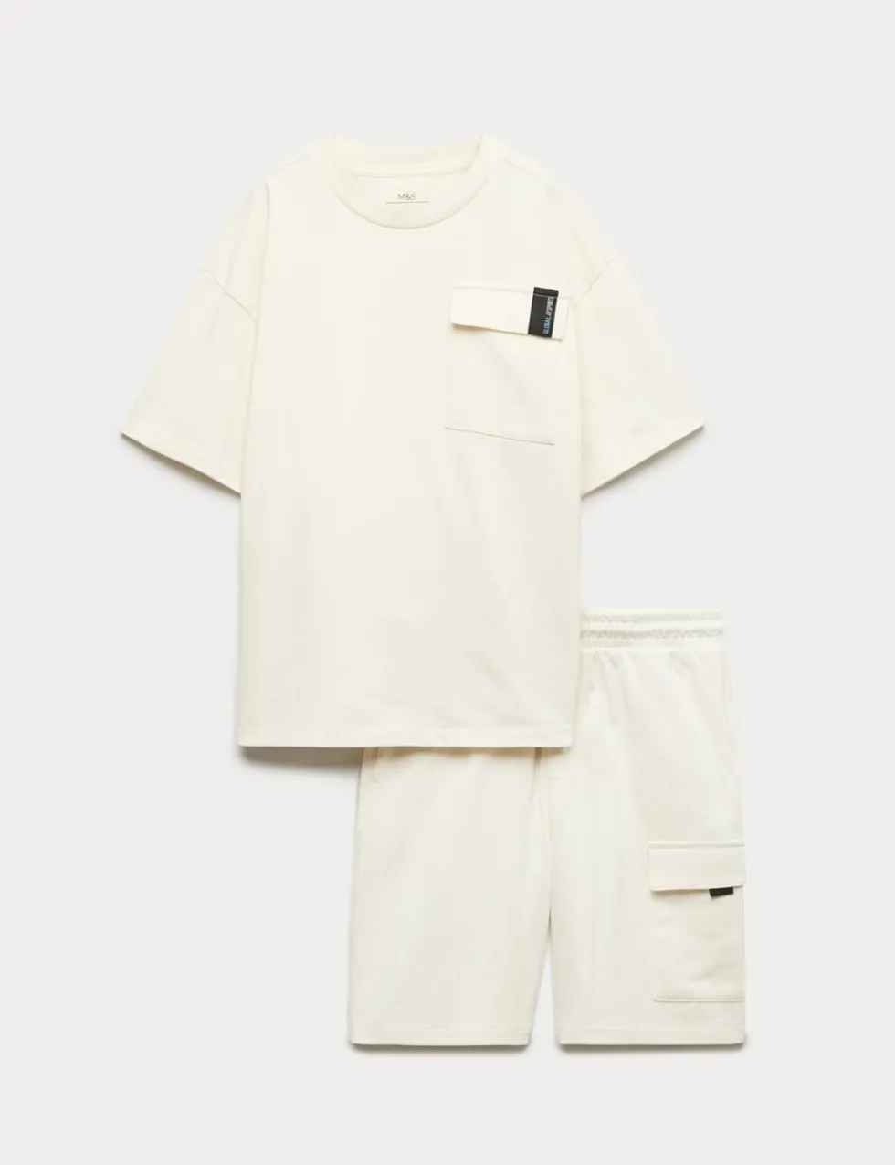 2 Piece Pure Cotton T-Shirt & Shorts Set (6-16 Yrs)