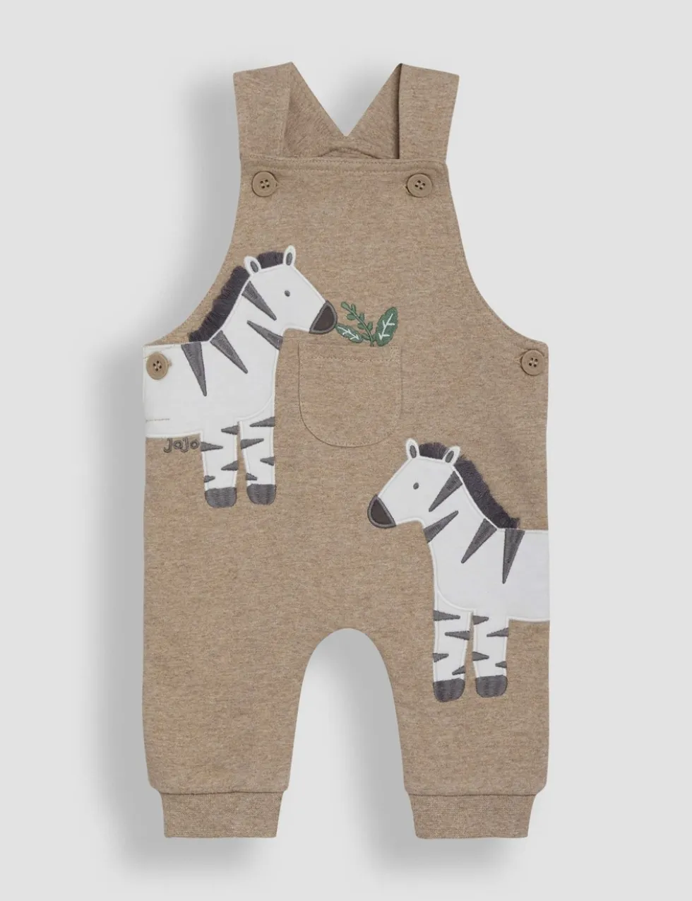 2 Piece Pure Cotton Zebra Dungaree Outfit (0-24 Mths)