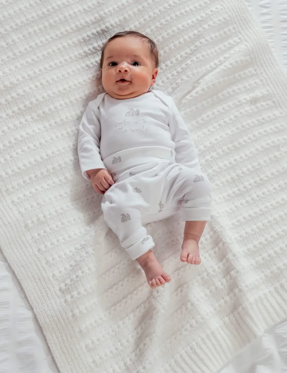 3 Piece Quilted Jacket, Bodysuit & Bottoms Outfit (6½lbs-6 Mths)