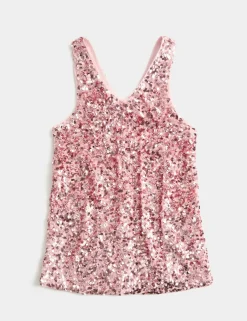 2 Piece Sequin Pinafore and T-Shirt (2-10 Yrs)