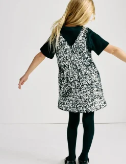 2 Piece Sequin Pinafore and T-Shirt (2-10 Yrs)