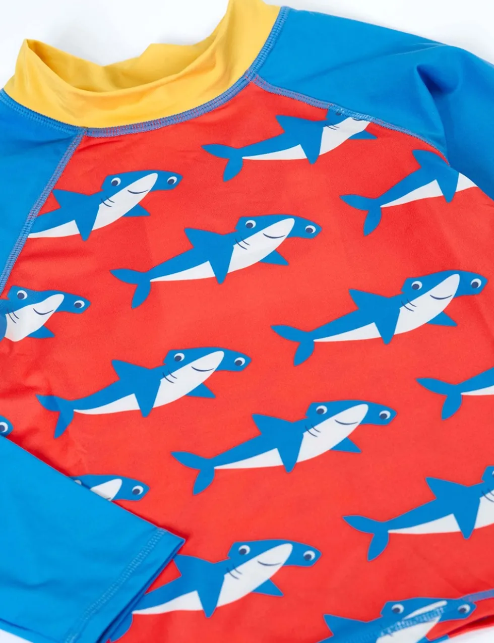 2 Piece Shark Print Long Sleeve Swim Set (2-10 Yrs)