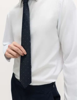 2 Piece Slim Fit Easy Iron Shirt & Tie Set