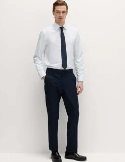 2 Piece Slim Fit Easy Iron Shirt & Tie Set
