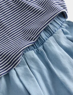 2 Piece Striped Top and Culottes Outfit (0-3 Yrs)