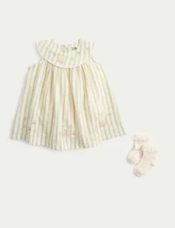 2 Piece Winnie The Pooh™ Dress with Socks (0-24 Mths)