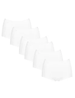 6 pk Cotton Rich High Waisted Full Briefs