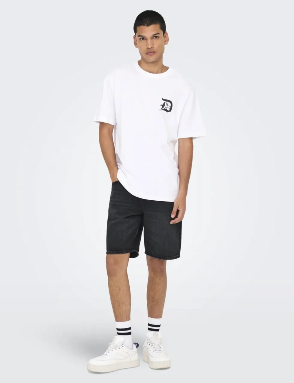 5 Pocket Rigid Denim Shorts