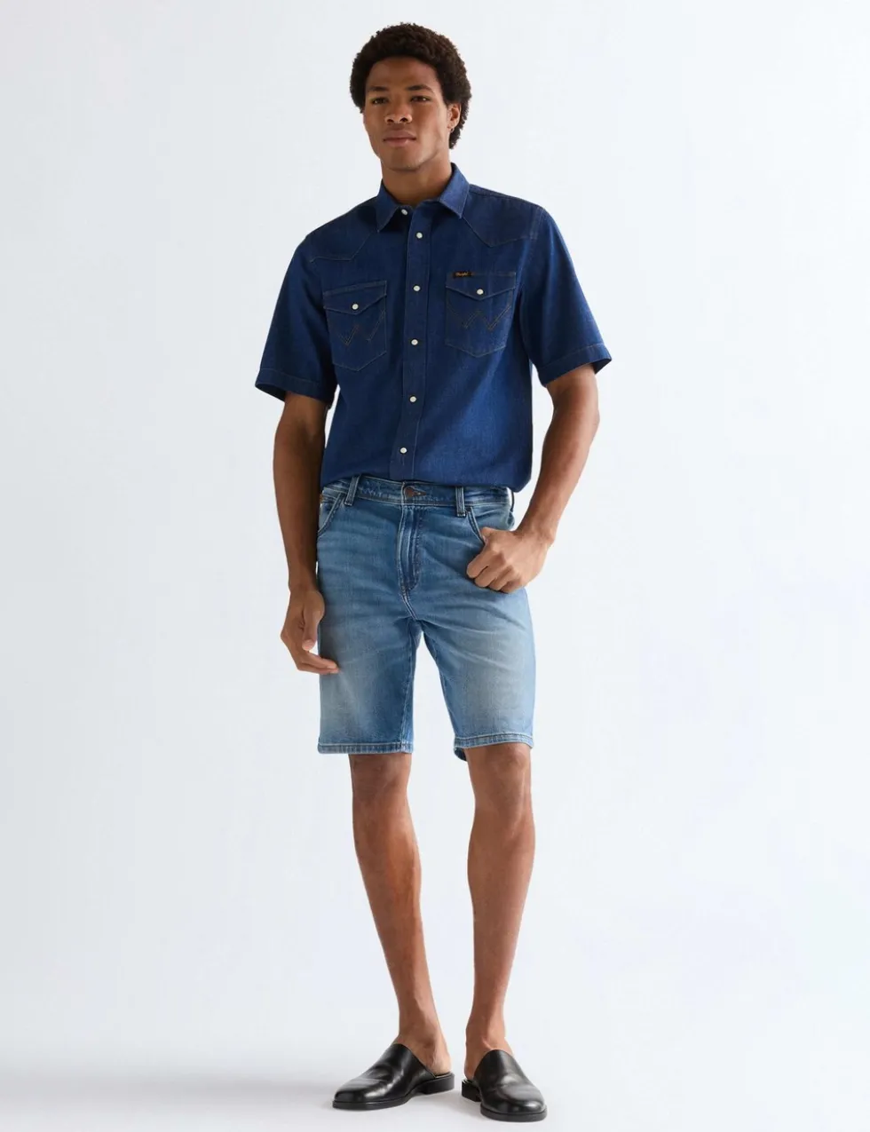 5 Pocket Stretch Denim Shorts