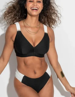 Acapulco Textured High Leg Bikini Bottoms