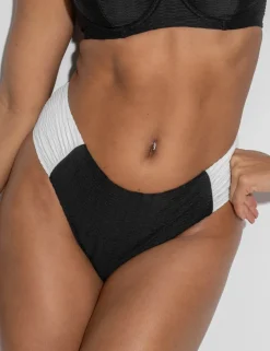 Acapulco Textured High Leg Bikini Bottoms