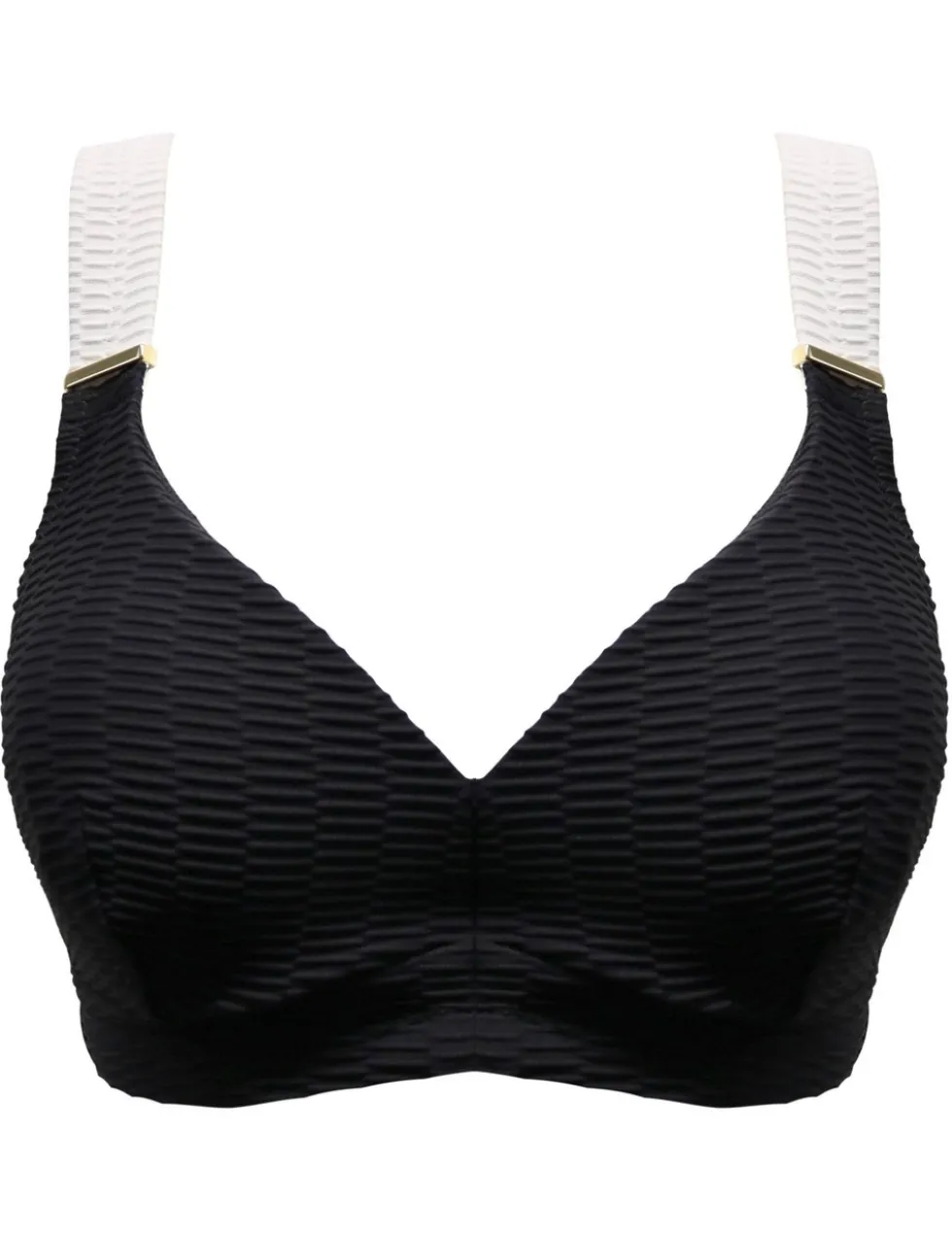 Acapulco Textured Wired V-Neck Bikini Top (C-G)