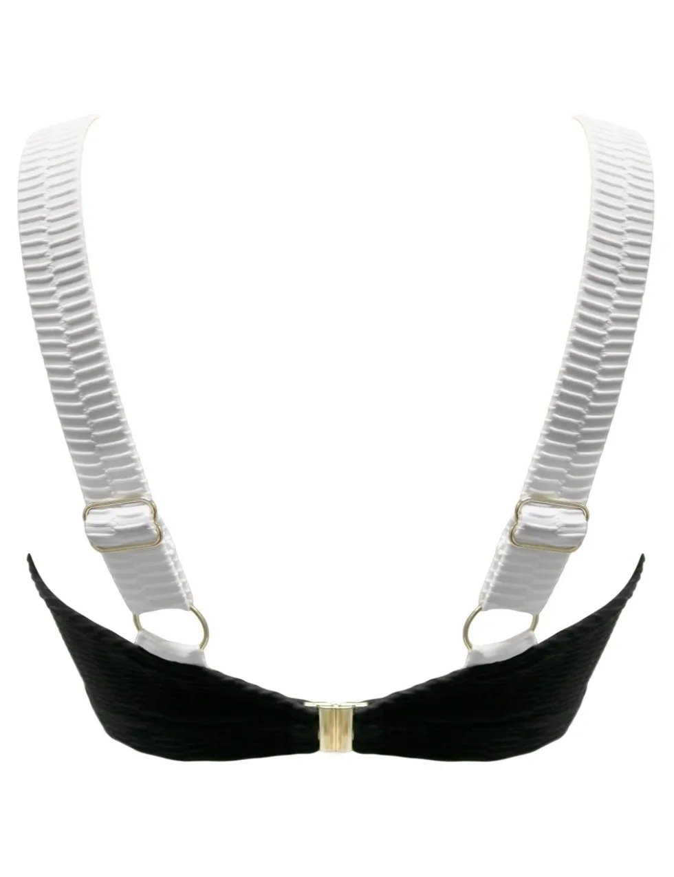 Acapulco Textured Wired V-Neck Bikini Top (C-G)