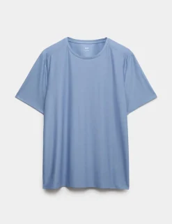 Activewear Jacquard Mesh Stripe T-Shirt