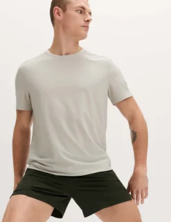 Activewear Jacquard Mesh Stripe T-Shirt