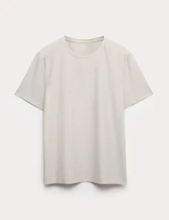 Activewear Jacquard Mesh Stripe T-Shirt