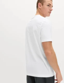 Activewear Jacquard Mesh Stripe T-Shirt