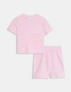 Adaptive Cotton Blend Waffle Pyjamas (1-16 Yrs)