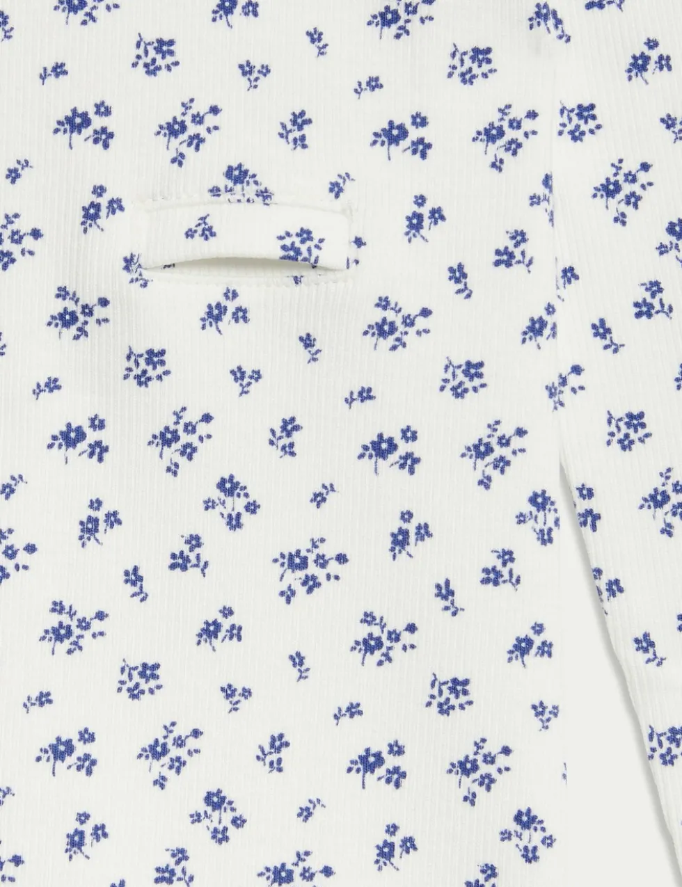 Adaptive CottonRich Ditsy Floral Ribbed Pyjamas (1-16 Yrs)