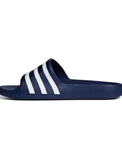 Adilette Aqua Striped Sliders