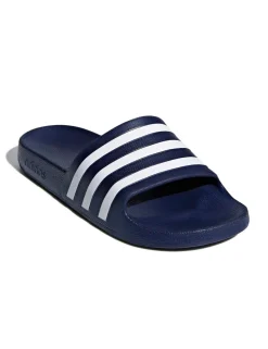 Adilette Aqua Striped Sliders