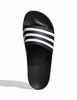 Adilette Aqua Striped Sliders
