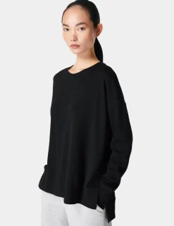After Class Cotton Blend Longline Sweat-shirt