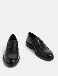 Airflex™ Leather Slip-On Loafers