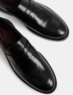 Airflex™ Leather Slip-On Loafers