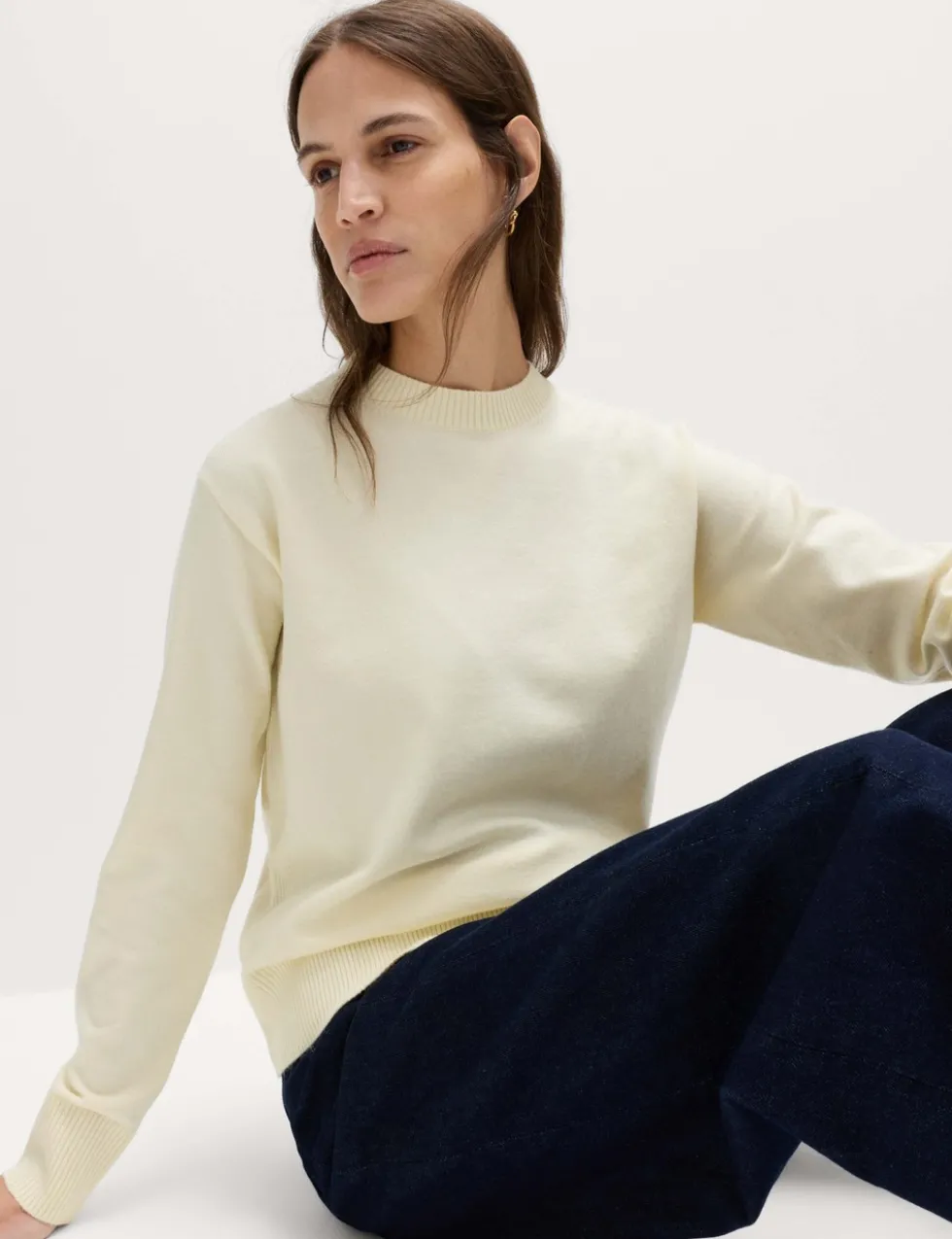 Air-Yarn Crew Neck Jumper