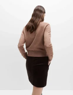 Air-Yarn Crew Neck Short Cardigan