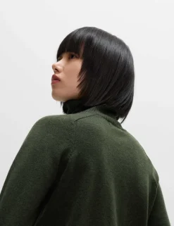 Air-Yarn Roll Neck Jumper
