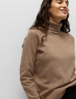 Air-Yarn Roll Neck Jumper