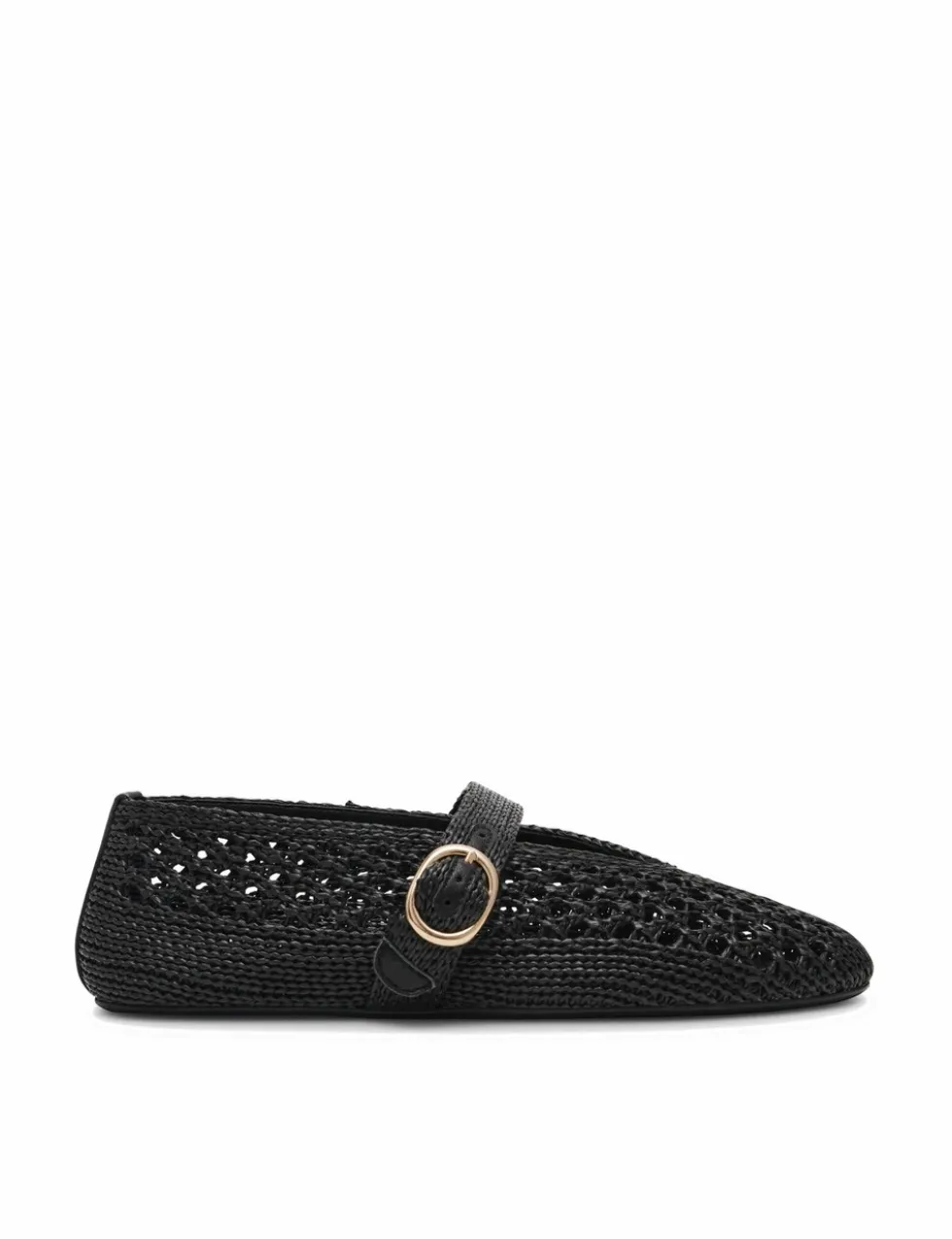 Alara 001 Woven Buckle Flat Pumps