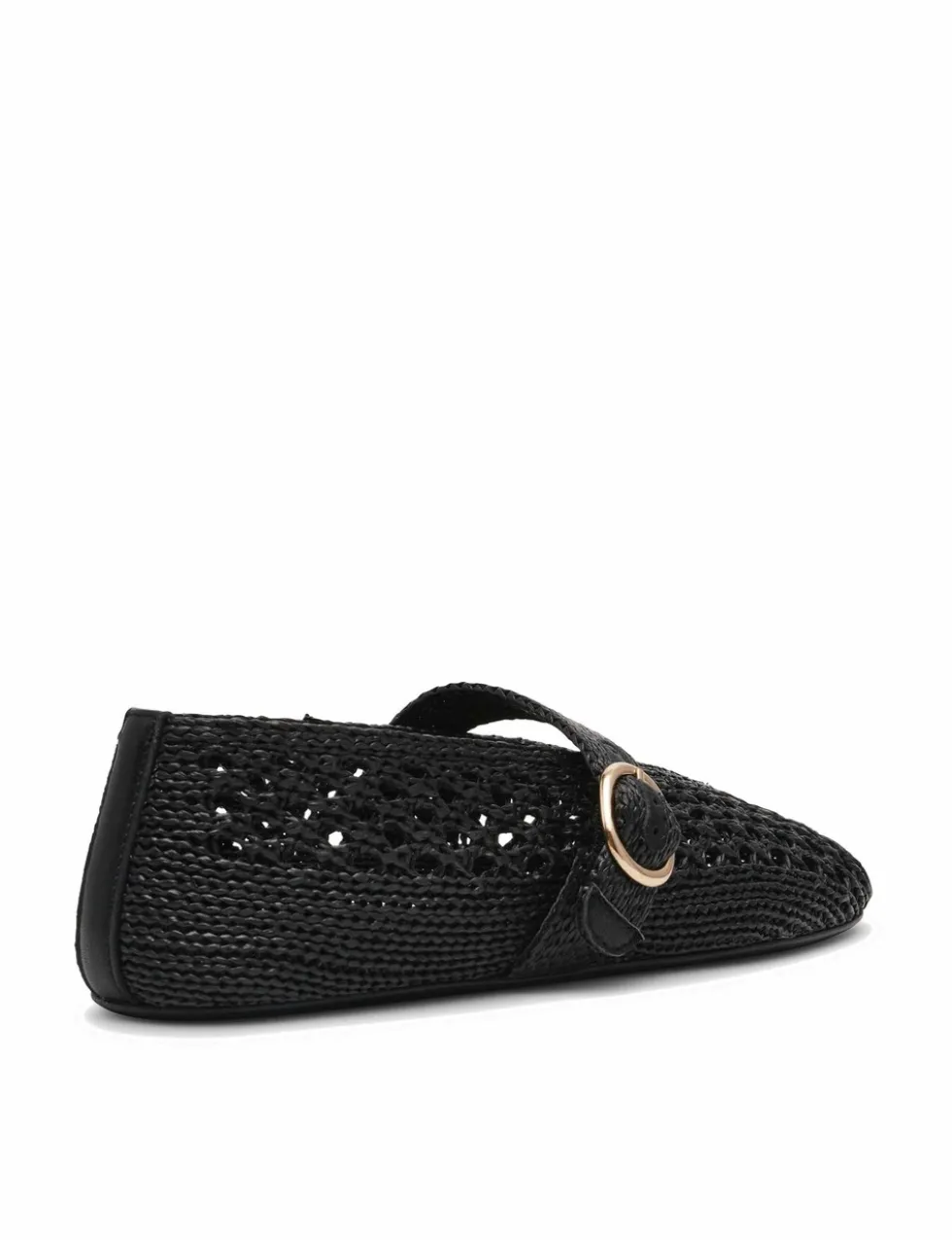 Alara 001 Woven Buckle Flat Pumps