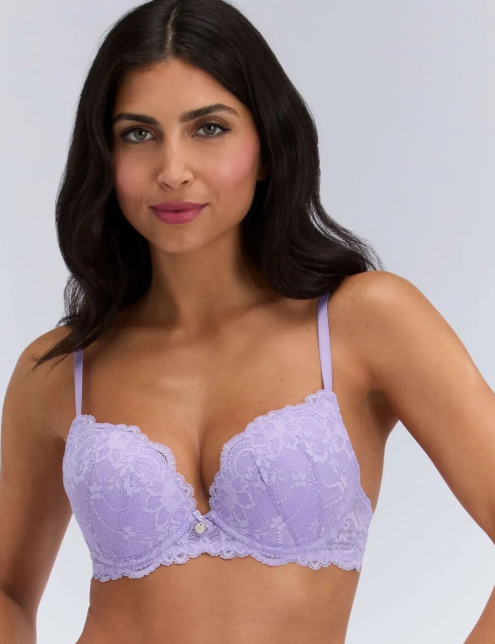 Aliyah Lace Wired Plunge Bra (B-DD)