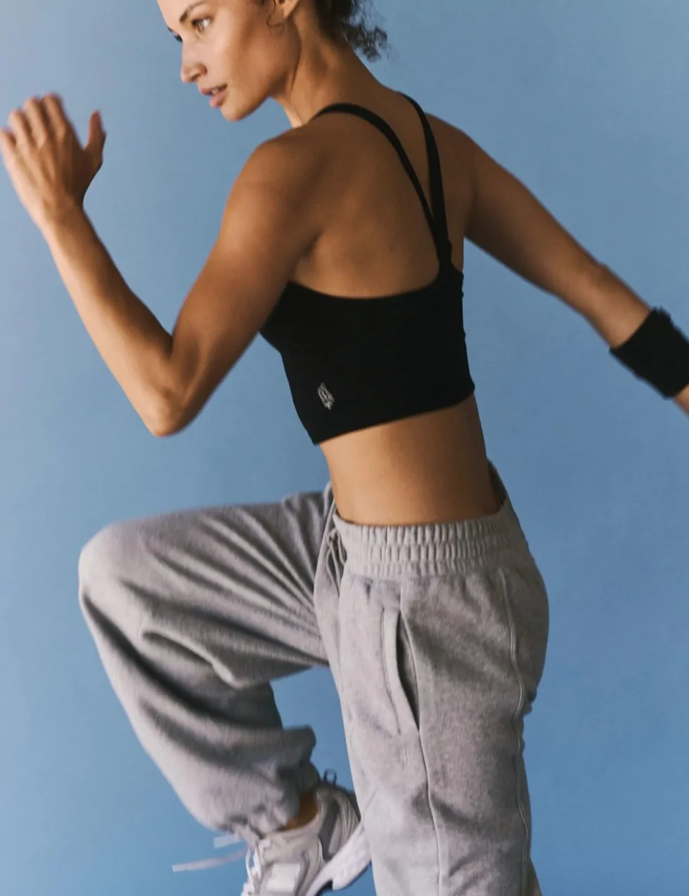 All Clear Cami Solid Fitted Crop Top