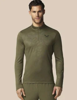 All Over Print Half Zip Training Top
