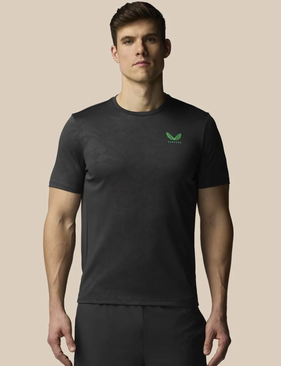 All Over Tonal Print Sports T-Shirt