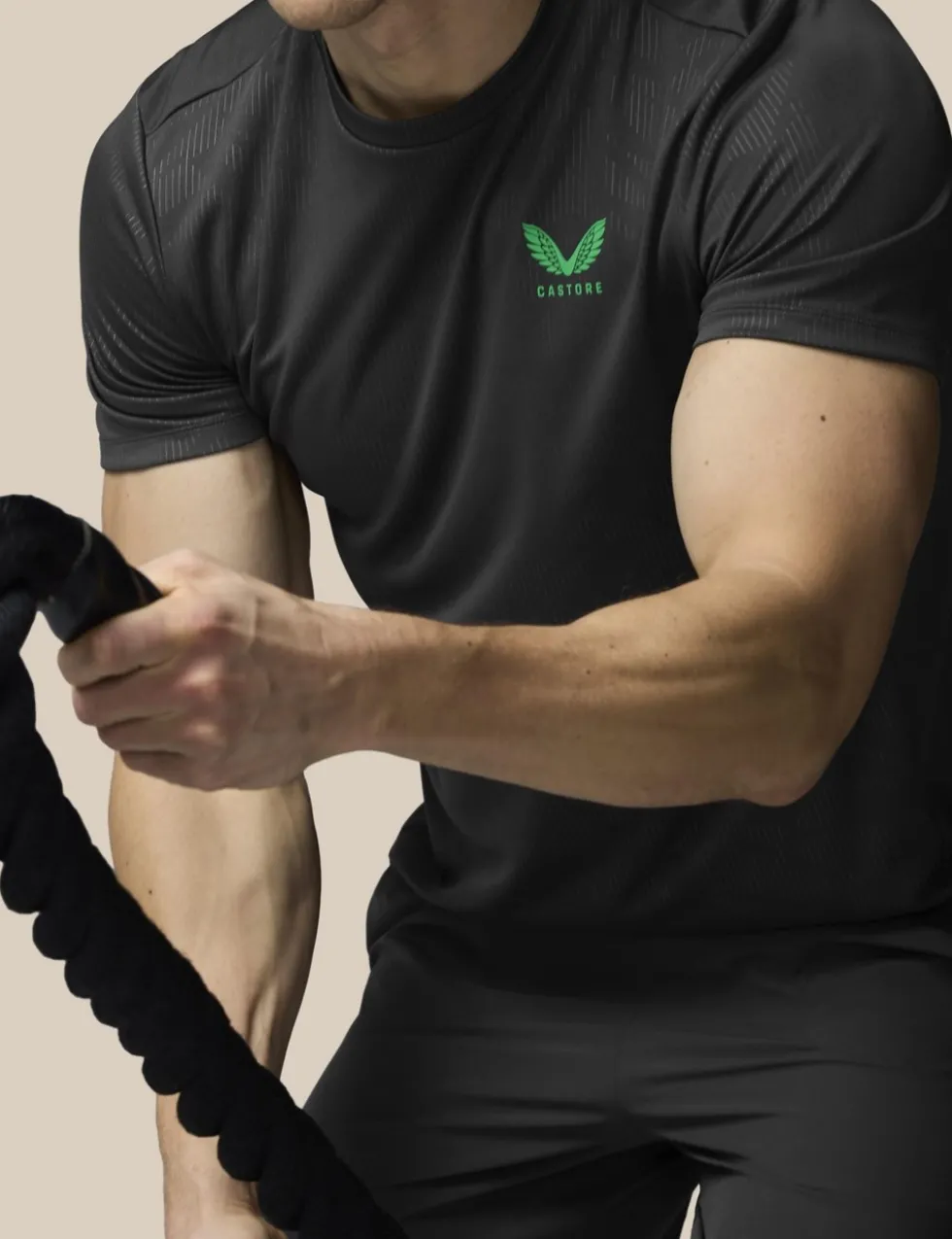 All Over Tonal Print Sports T-Shirt