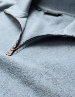 Alton Ave Pure Cotton Half Zip Sweatshirt