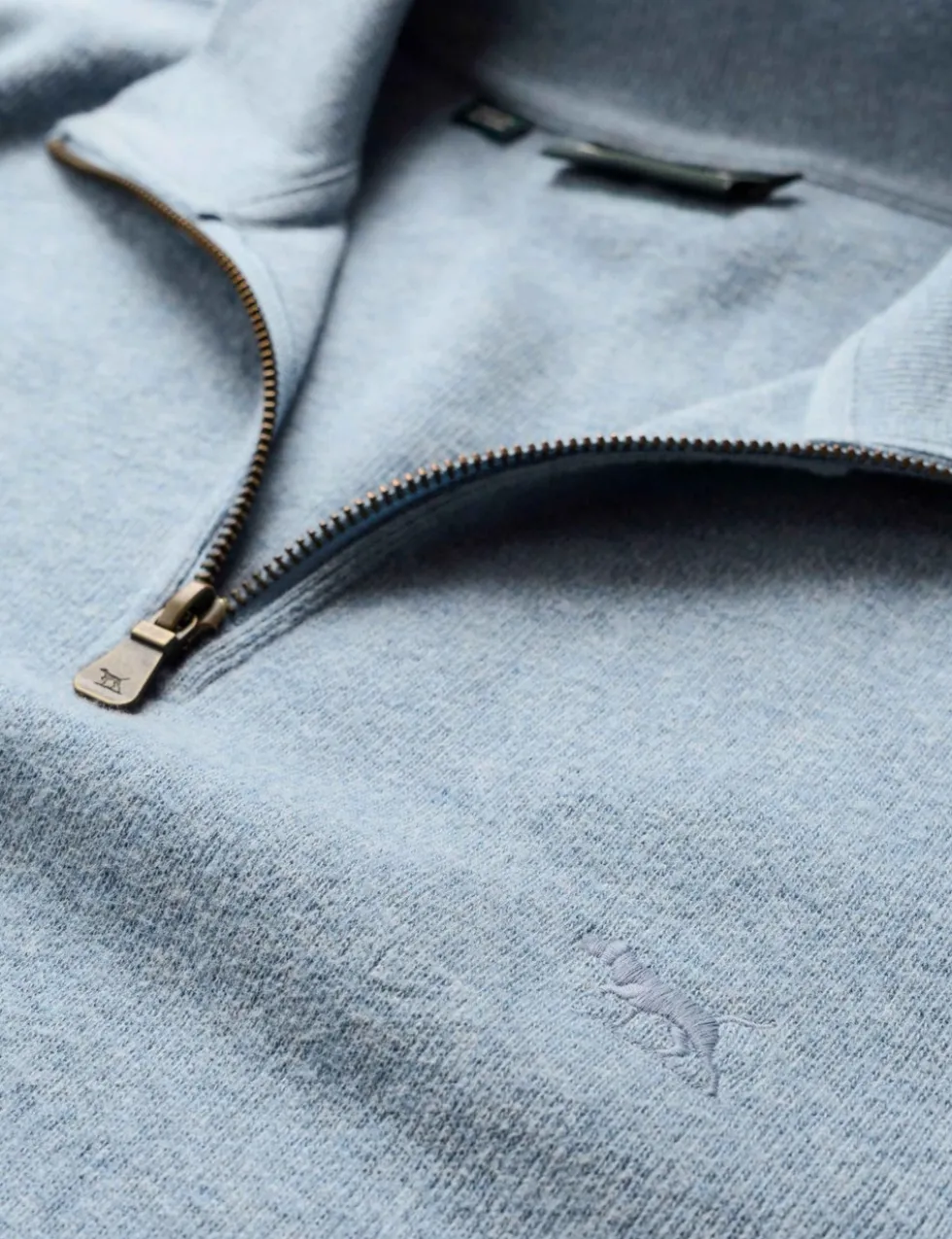 Alton Ave Pure Cotton Half Zip Sweatshirt