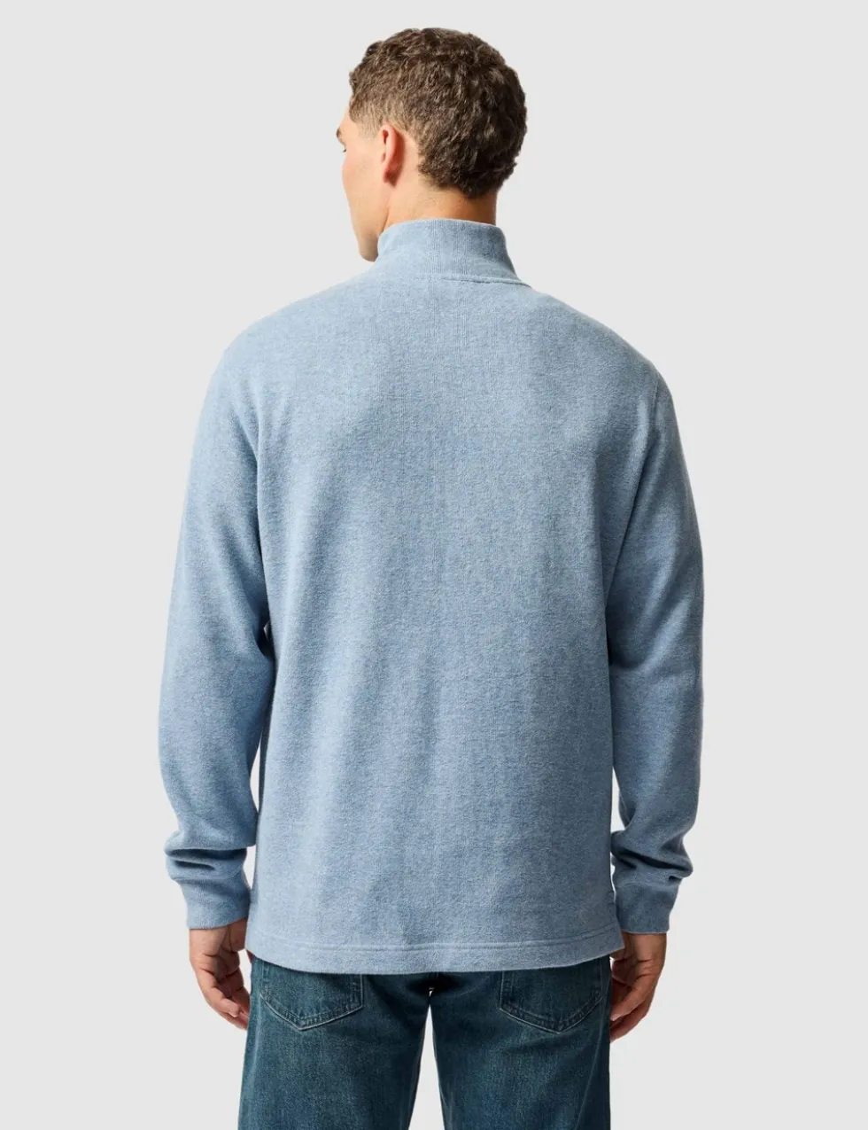 Alton Ave Pure Cotton Half Zip Sweatshirt