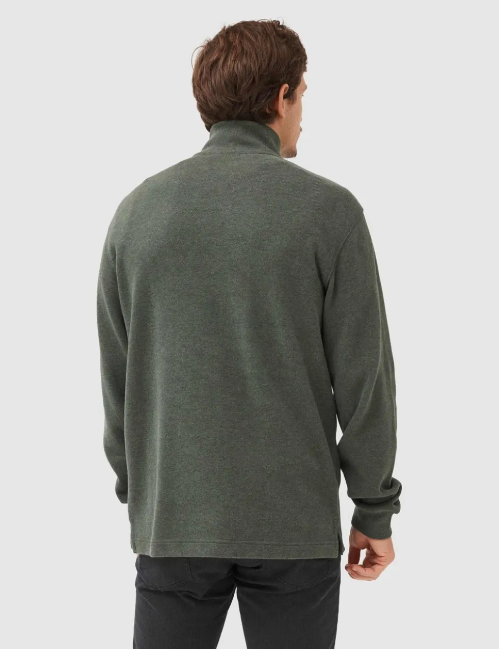 Alton Ave Pure Cotton Half Zip Sweatshirt