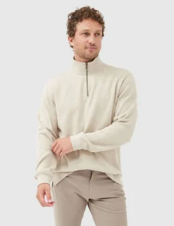 Alton Ave Pure Cotton Half Zip Sweatshirt