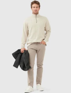 Alton Ave Pure Cotton Half Zip Sweatshirt