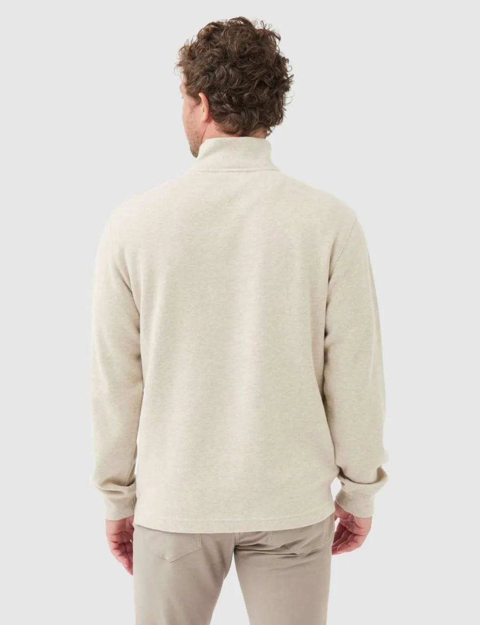 Alton Ave Pure Cotton Half Zip Sweatshirt