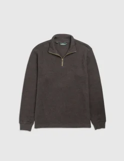 Alton Ave Pure Cotton Half Zip Sweatshirt