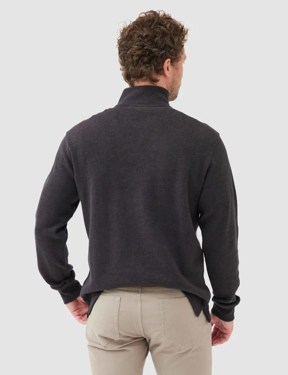 Alton Ave Pure Cotton Half Zip Sweatshirt